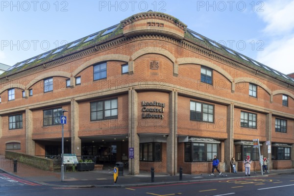 Reading Central Library building in town centre of Reading, Berkshire, England, UK