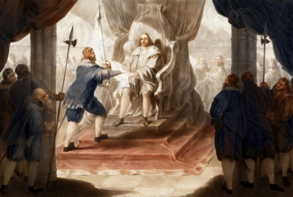 Vasco da Gama‘s audience with King Manuel I after his return to Portugal, September 1499