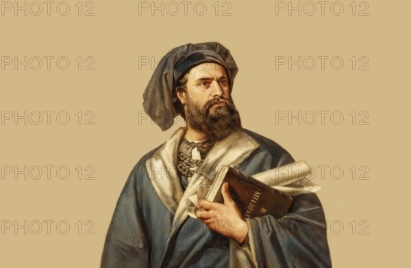 Marco Polo, c.?1254 –1324, an Italian merchant, explorer and writer, digital edited
