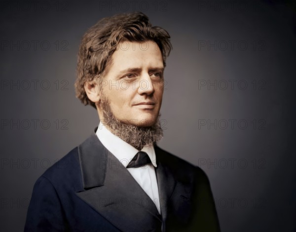 Portrait of Georg Balthazar von Neumayer, Ritter von Neumayer, 1826 – 1909, German polar explorer, geographer and geophysicist, best known for cooperation of meteorology and scientific observations, digitally optimized