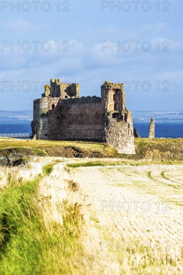 Ruins of Tantallon Castle, North Berwick, East Lothian, Scotland, UK