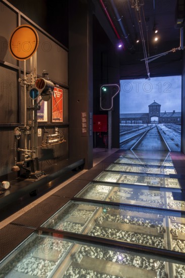 Interior of Train World, railway museum in Schaerbeek, Schaarbeek, Brussels, Belgium