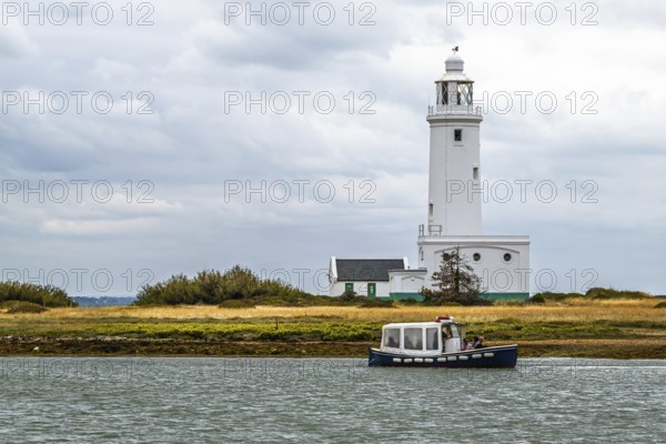 Hurst Point Lighthouse and Hurst Castle, Hurst Spit, Milford on Sea, Lymington, Hampshire, UK