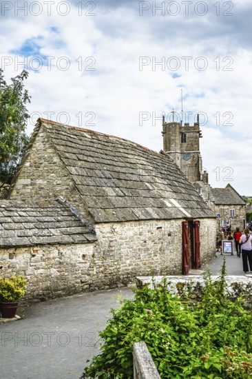 Ruins of Corfe Castle, Wareham, Dorset, England, United Kingdom