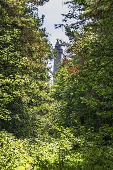 Waterloo Monument over Scottish fields and farms, Jedburgh, Scotland, UK