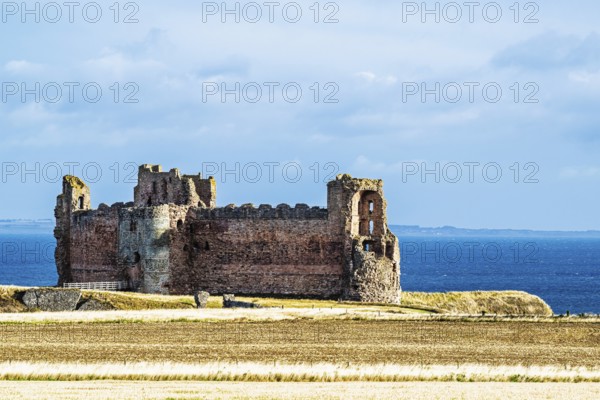 Ruins of Tantallon Castle, North Berwick, East Lothian, Scotland, UK