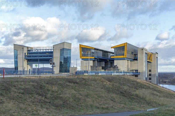 New boat lift, Niederfinow, Brandenburg, Germany