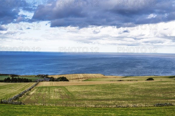 Scottish fields and farms, Southeast Scotland, UK