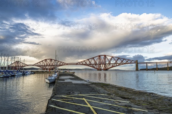 Forth Bridge, Queensferry Crossing, Forth Estuary, Scotland, UK