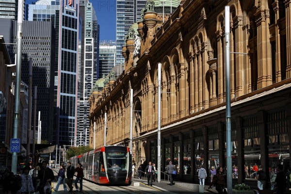 Impressive architecture of the Queen Victoria Building on George Street in Sydney, Sydney, New South Wales, Australia