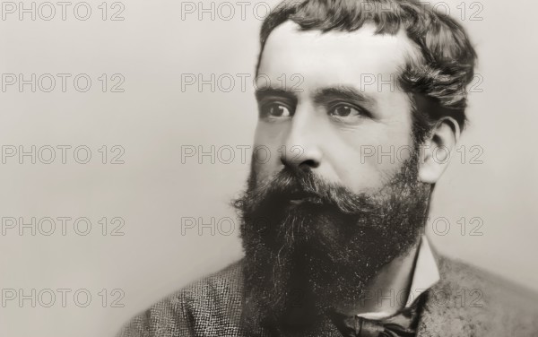 Claude Monet, 1840 – 1926, French painter and founder of Impressionism, digitally optimized based on a photograph by Julius C. Schaarwächter, 1880