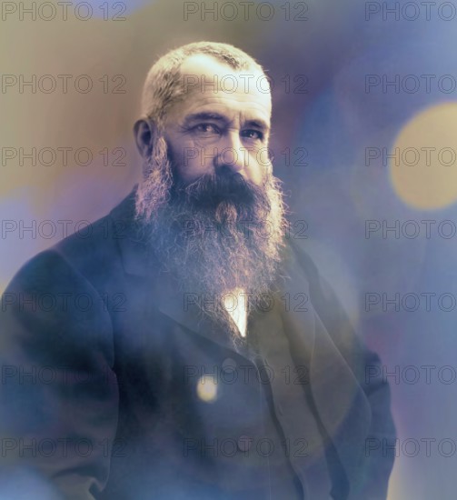 Claude Monet, 1840 – 1926, French painter and founder of Impressionism, digitally optimized based on a photograph by Nadar