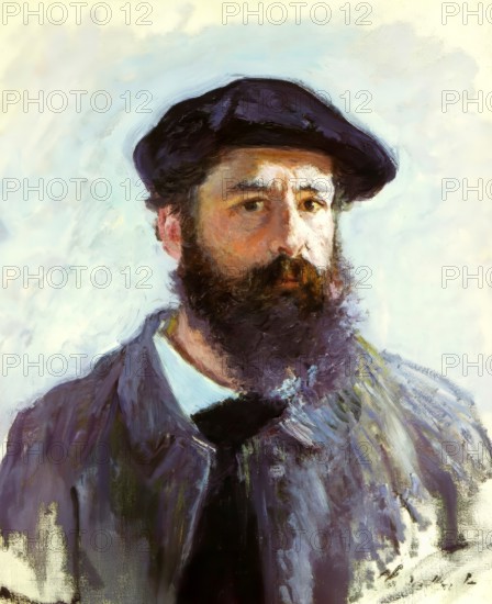 Self Portrait of Claude Monet, 1886, French painter and founder of Impressionism