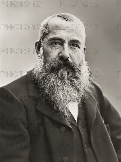 Claude Monet, 1840 – 1926, French painter and founder of Impressionism, digitally optimized based on a photograph by Étienne Carja, 1885