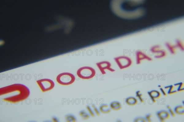 Dhaka, Bangladesh- 02 Dec 2025: A Close-up of a laptop screen is displaying the DoorDash web interface in a browser