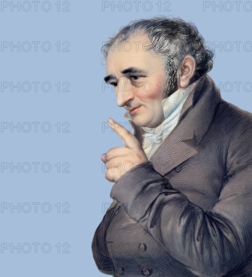 Portait of Johann Peter Hebel, 1760 - 1826, German poet, Protestant theologian and educator, Alemannic dialect poet, digitally optimized based on a painting by Carl Joseph Alois Agricola, 1814