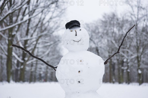 Snowfall, impressions from the Tiergarten, Berlin, 03.01.2026