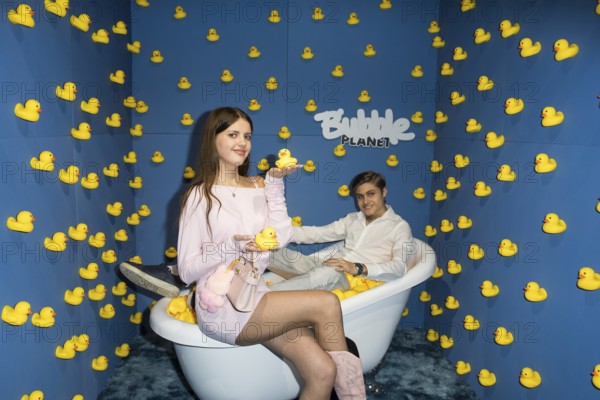 Leni Summer and Tyler von Jascheroff at the opening of Bubble Planet - The Adventure Museum for All Senses at Arena Berlin, Berlin, 11.12.2025