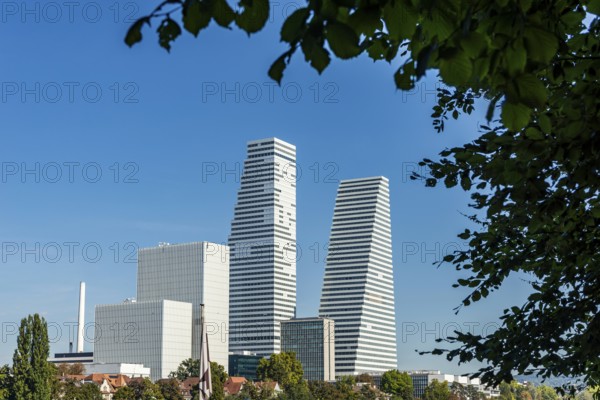 Roche Tower on the Rhine in Basel