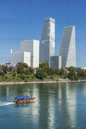 Roche Tower on the Rhine in Basel