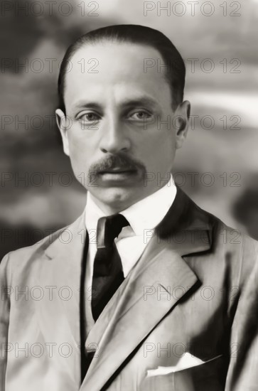 Portrait of Rainer Maria Rilke, 1875 – 1926, Austrian poet and novelist, digitally edited
