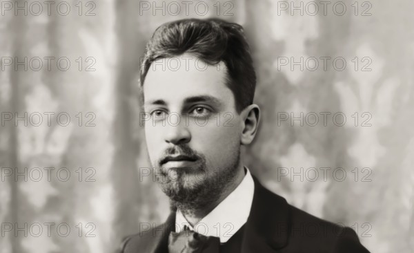 Portrait of Rainer Maria Rilke, 1875 – 1926, Austrian poet and novelist, digitally edited