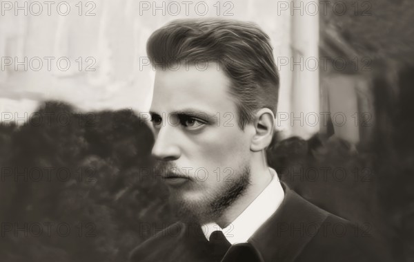 Rainer Maria Rilke, 1875 – 1926, Austrian poet and novelist, digitally edited
