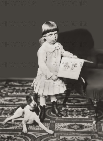 Portrait of Rainer Maria Rilke, 1875 – 1926, Austrian poet and novelist as a child, digitally optimized