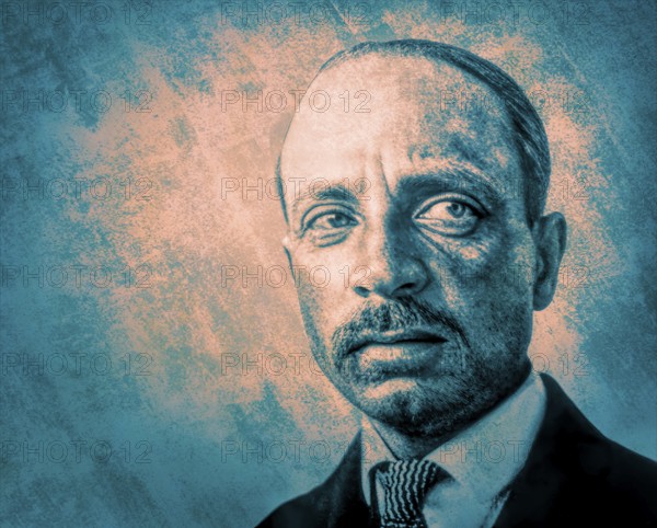 Portrait of Rainer Maria Rilke, 1875 – 1926, Austrian poet and novelist, digitally edited