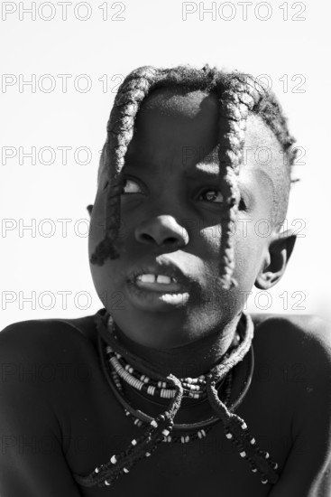 Portrait, Himba children, traditional Himba village, Kaokoveld, Kunene, Namibia