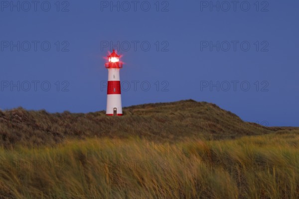 Lighthouse List-Ost am Ellenbogen on the island of Sylt, Germany