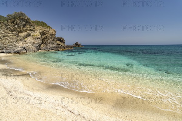 The beach of Kalamos, island of Euboea or Evia, Greece