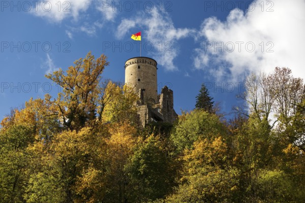 Godesburg in autumn, Bad Godesberg, Bonn, North Rhine-Westphalia, Germany