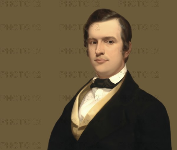 Stephen Collins Foster, 1826 – 1864, American composer, digitally optimized based on a painting by Thomas Hicks