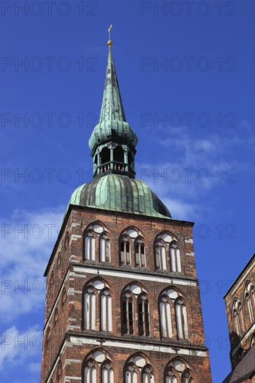 St. Nicholas Church, also St. Nicholas Church, in the urban area of Altstadt, Stralsund, Vorpommern-Rügen district, Mecklenburg-Western Pomerania, Germany