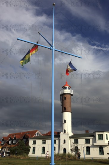 Timmendorf lighthouse on the island of Poel on the Baltic Sea, Northwest Mecklenburg district, Mecklenburg-Western Pomerania, Germany