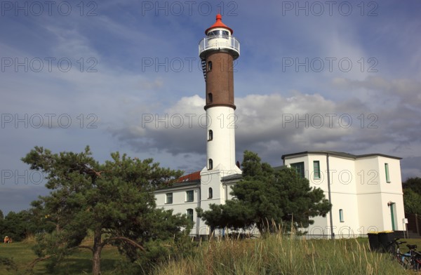 Timmendorf lighthouse on the island of Poel on the Baltic Sea, Northwest Mecklenburg district, Mecklenburg-Western Pomerania, Germany