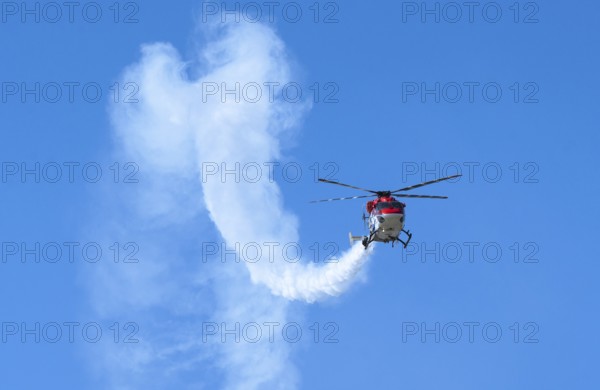 Indian Air Force aerobatic team performs during rehearsals ahead of the air show organised as part of the 93rd Air Force Day celebrations, on November 5, 2025 in Guwahati, India