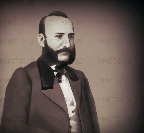 Portrait of Alexander Nikolayevich Afanasyev, 1826 – 1871, Russian Slavist, folklorist, literary critic and ethnographer best known for publishing East Slavic and Russian fairy and folk tales, digitally edited