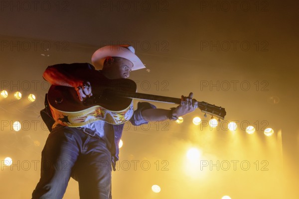 Alec Völkel (Boss Burns), singer of the band The BossHoss during their Back To The Boots Tour 2025 at Capitol Hannover on 03.10.2025