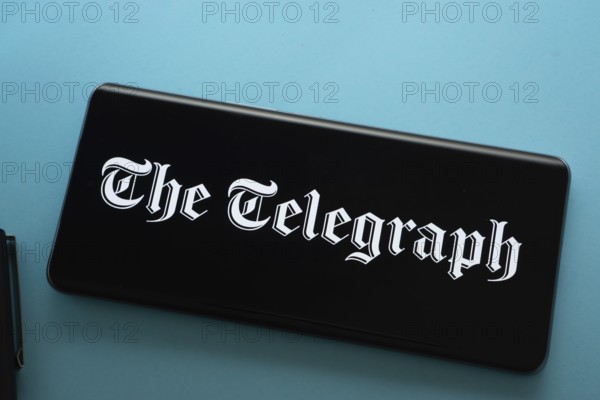 Dhaka, Bangladesh - 18 March 2025: The logo of the telegraph is displayed on a smartphone screen