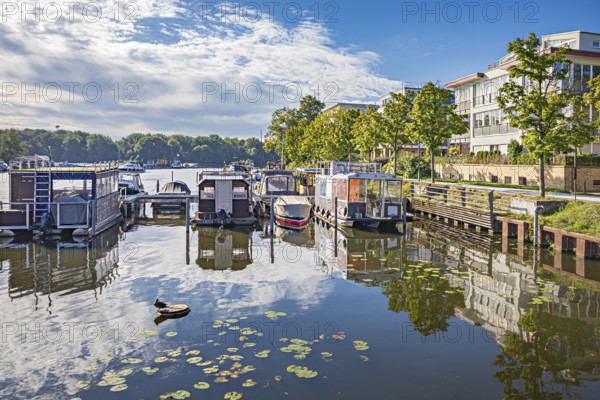 Lake Rummelsburg on the Stralau peninsula in Berlin, Germany