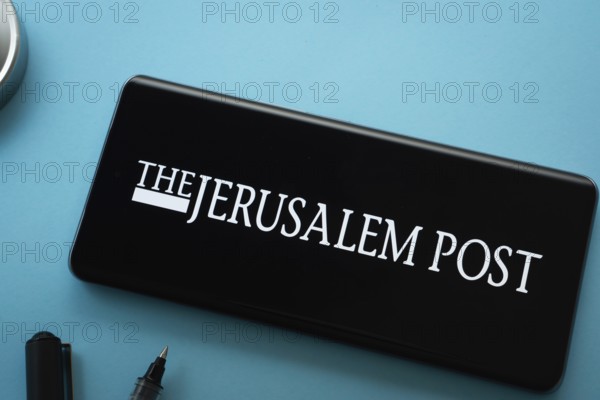 Dhaka, Bangladesh - 18 March 2025: The logo of The Jerusalem Post is displayed on a smartphone screen
