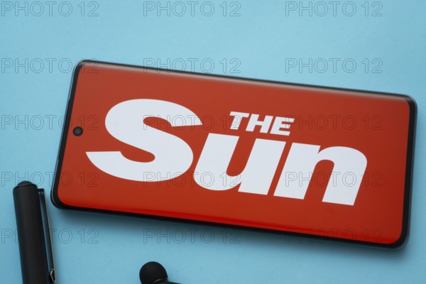 Dhaka, Bangladesh - 18 March 2025: The logo of the sun is displayed on a smartphone screen