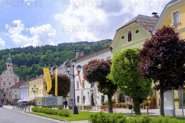 Town square, main square, Gmünd, Lieser Valley, Carinthia, Austria