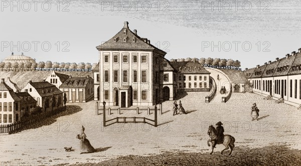 The Morettische Opernhaus, also Moretti-Theater, opera house, small court theatre, 1784, Dresden, Saxony, Germany