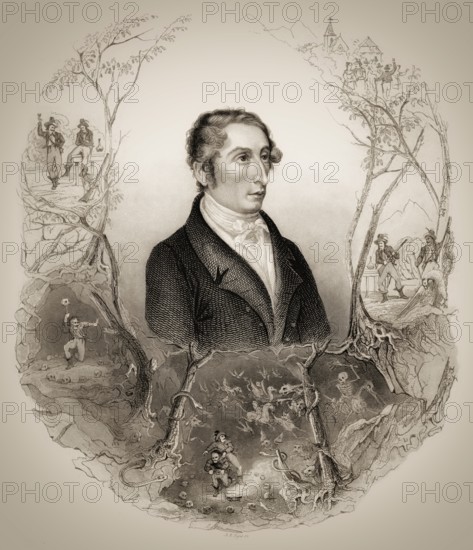 Carl Maria von Weber, 1786 - 1826, German composer, conductor and pianist, digitally edited