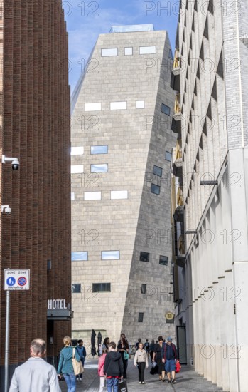 The Forum Groningen, public cultural and educational centre on the Nieuwe Markt, in the old town, with cinema, library, media labs, catering, roof terrace, study and reading areas, viewing points, 10 floors, connected by many escalators, Netherlands