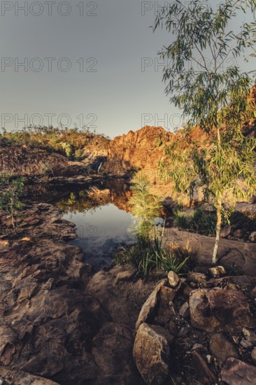 Sunrise Edith Falls in northern Australia, Australia