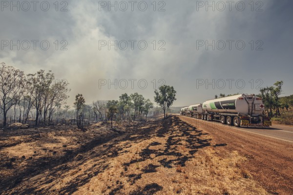 Bushfires in the Australian outback